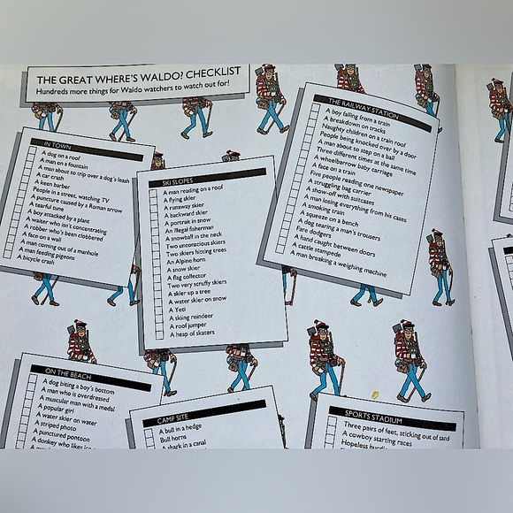 Where's Waldo? Blue Hardcover Book 
c.1987 by Martin Handford - Picture 6 of 8